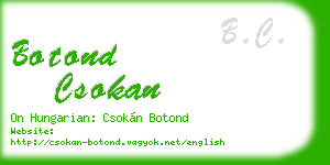 botond csokan business card